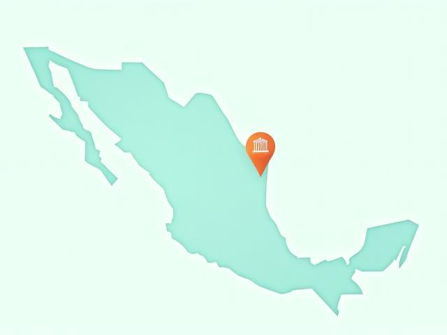 Mapa ilustrativo de la Ciudad de México con ubicación destacada de FinEduca MX