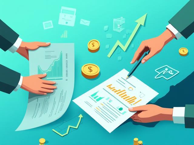 Gráfica y símbolos de inversión financiera amigables y modernos