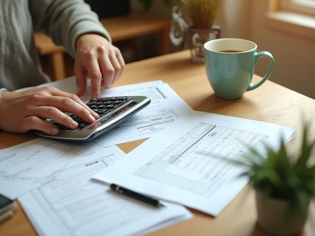 Persona organizando sus finanzas para controlar deudas